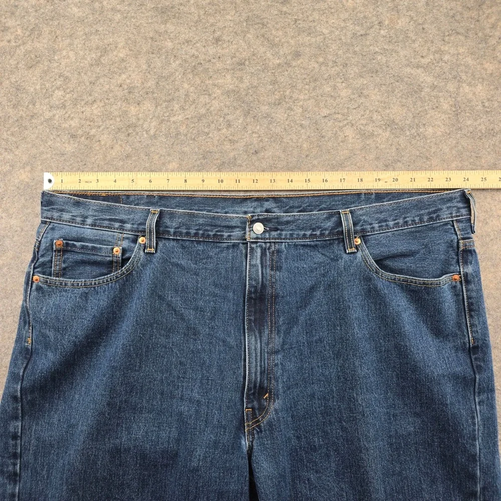 Levis 550 Relaxed Fit Mens Jeans Blue Denim 100% Cotton Medium Wash 44x30